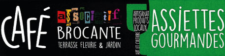Logo du Café Associatif La Récré qui promeut la culture locale en faisant découvrir des artistes, des artisans et des producteurs locaux à de Chapelle Royale en Eure et Loir dans le Perche (28)...