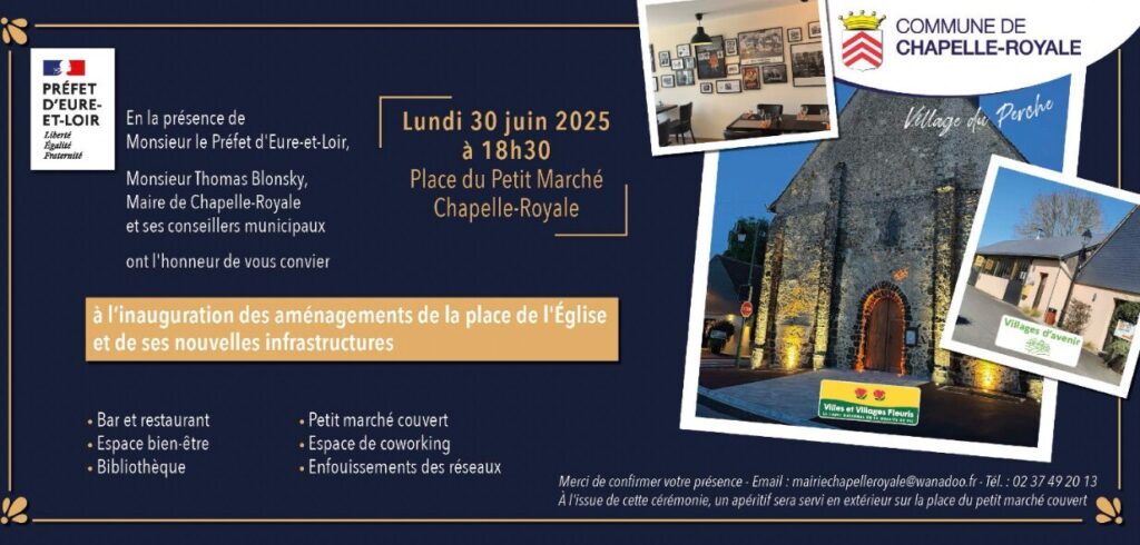 Inauguration pour les habitants de Chapelle-Royale en Eure et Loir