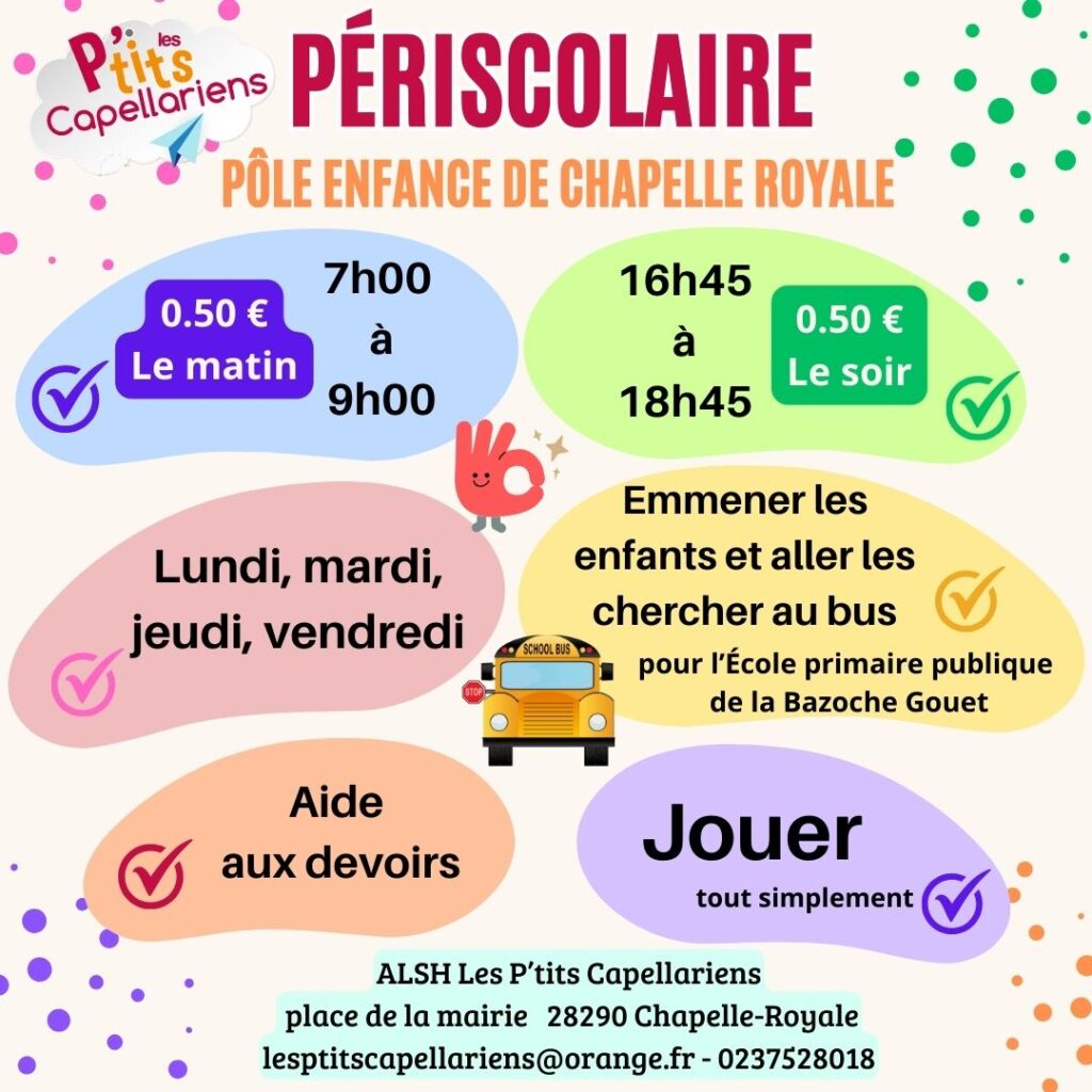 Service périscolaire de Chapelle-Royale en Eure et Loir