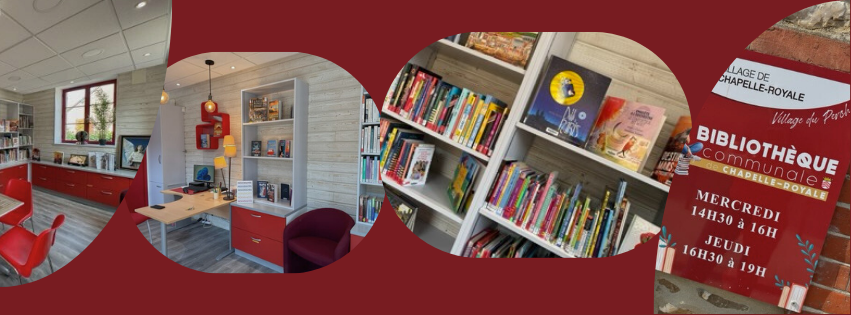 Bibliothèque communale à Chapelle-Royale en Eure-et-Loir