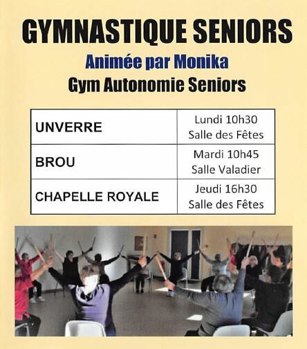 Gym pour les séniors à Chapelle-Royale