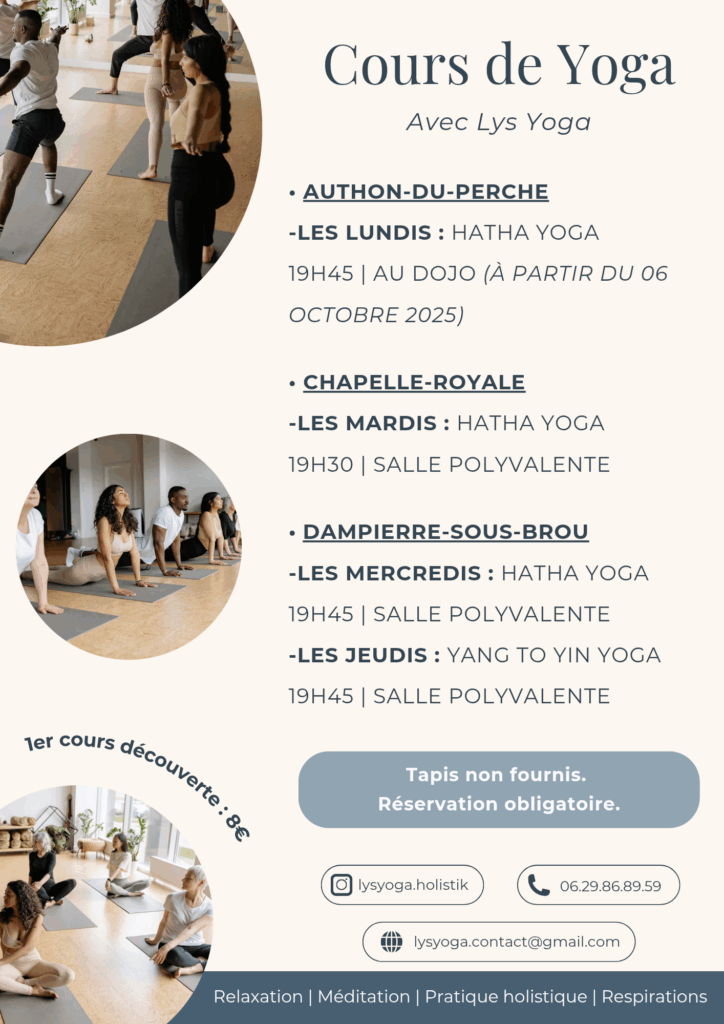 Cours de Yoga à Chapelle-Royale 28290 en Eure-et-Loir