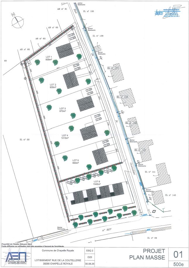 zone pavillonnaire à construire à Chapelle-Royale 28290 village du perche