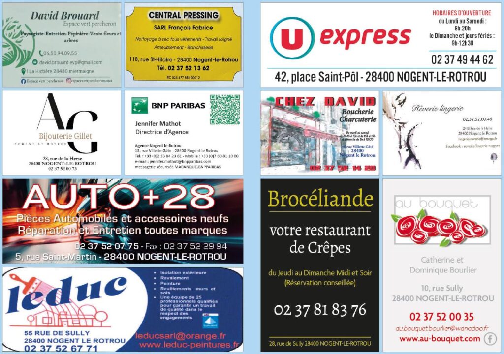 Annonceurs marché de Noël 2025 Chapelle-Royale 28290 association Capel'anim Événementiel