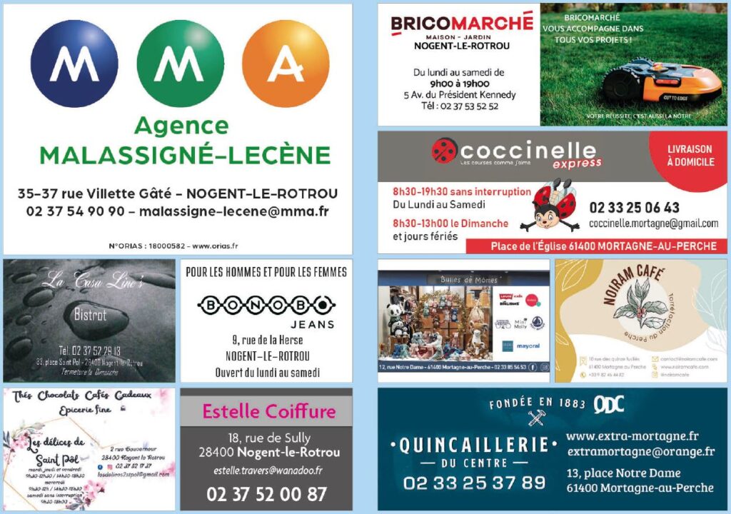 Annonceurs marché de Noël 2025 Chapelle-Royale 28290 association Capel'anim Événementiel