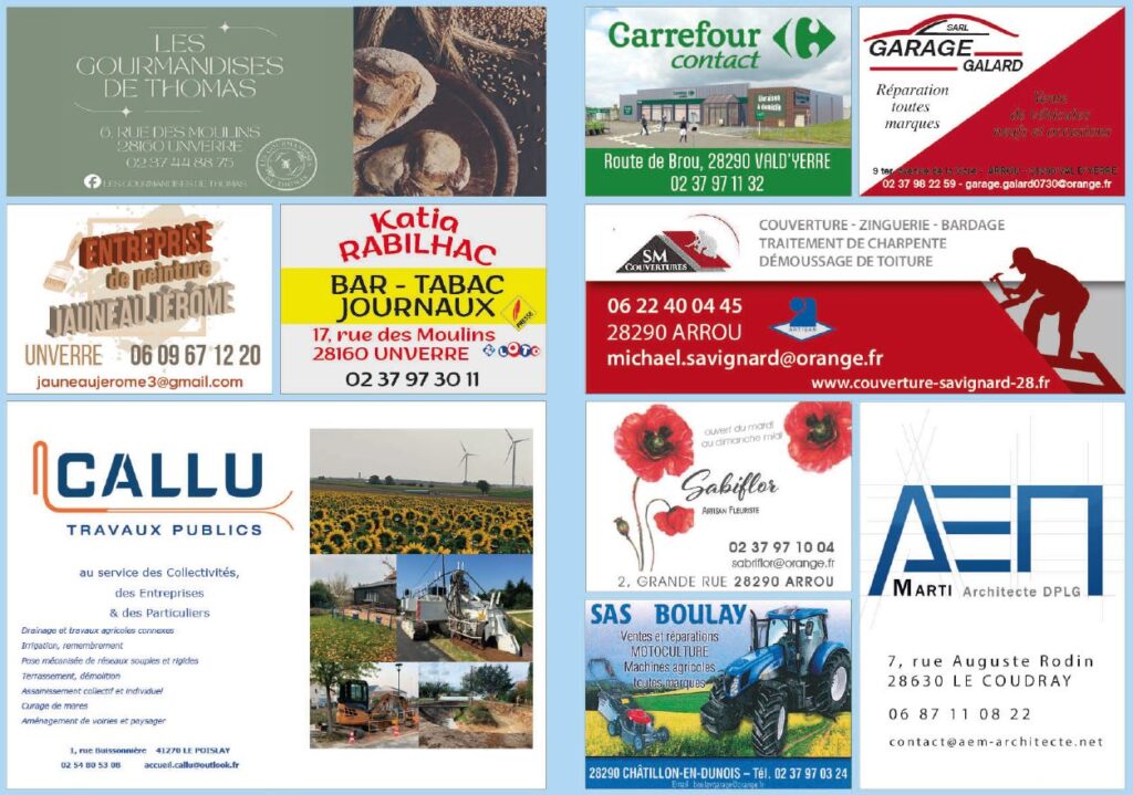 Annonceurs marché de Noël 2025 Chapelle-Royale 28290 association Capel'anim Événementiel